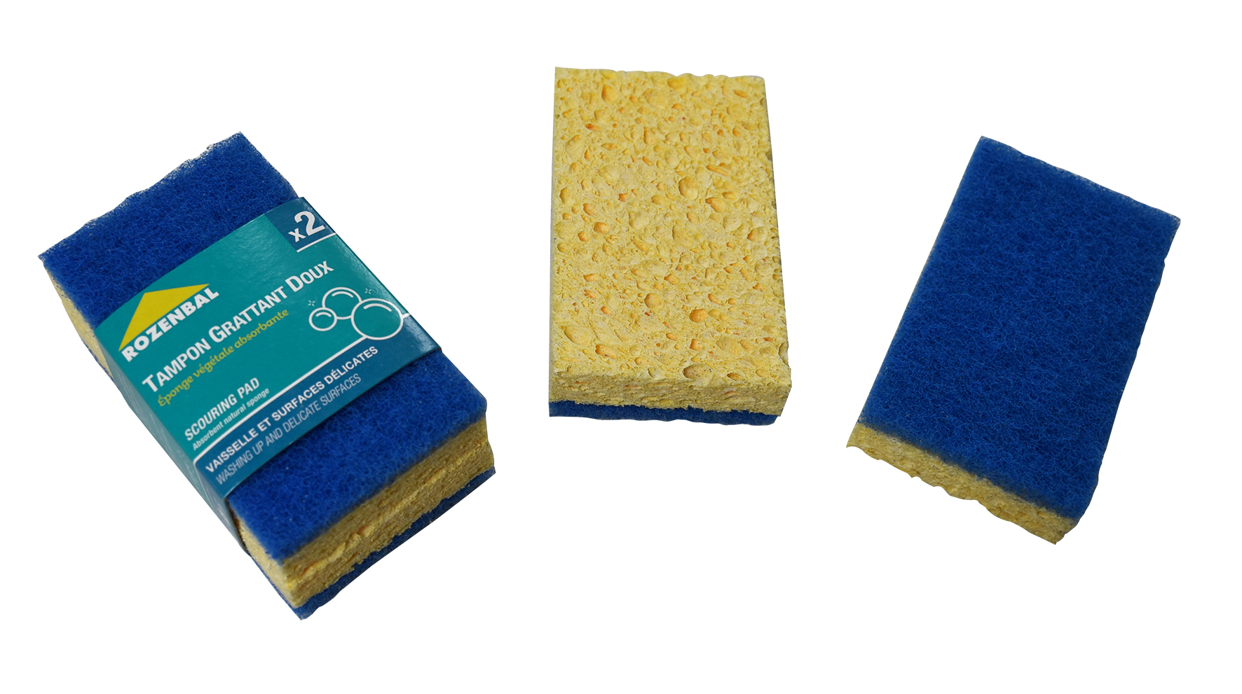 EPONGES A RECURER X2 - Surfaces délicates - ROZENBAL 